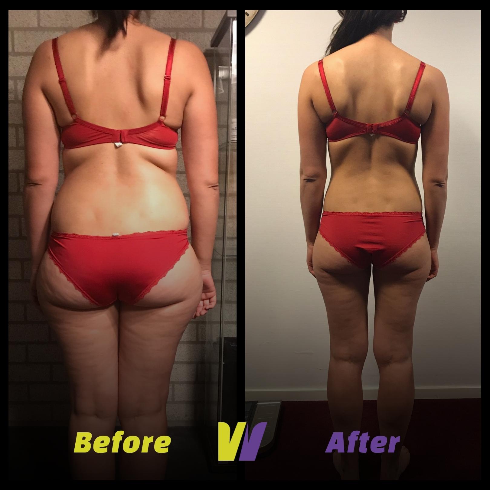 Voor en na transformatie 3 — vrouw bij WE ARE