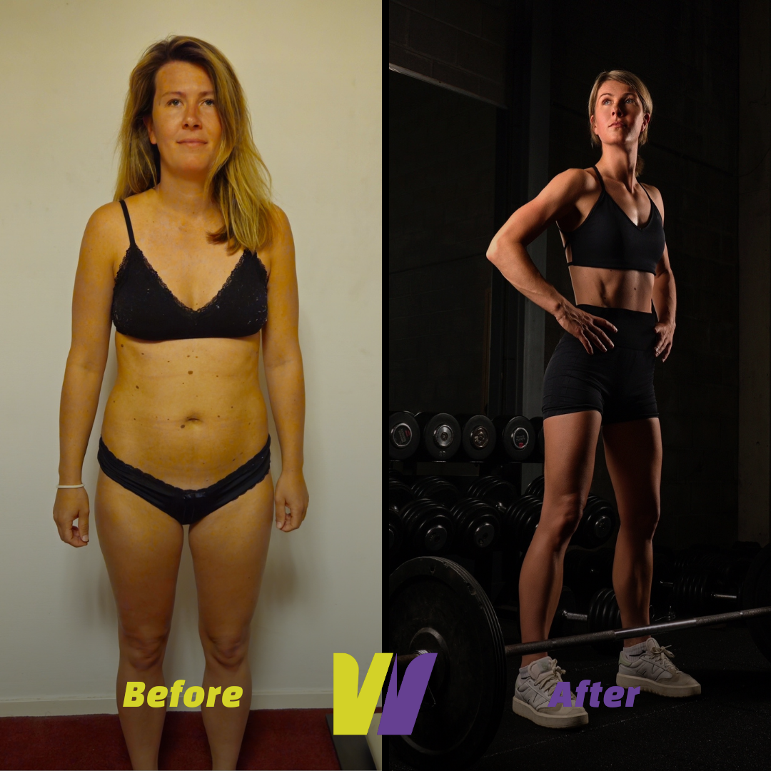 Voor en na transformatie 1 — vrouw bij WE ARE
